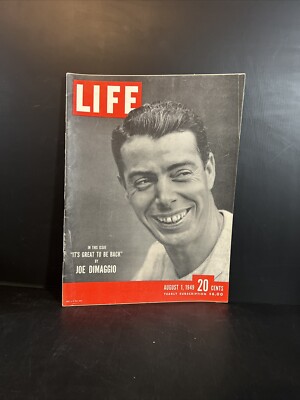 Life Magazine Joe Dimaggio August 1st 1949 | eBay