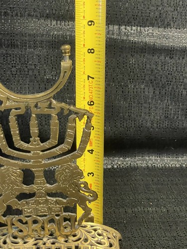 Oppenheim brass menorah Base - Picture 7 of 7