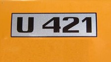 Unimog 421 Typ Napis na drzwiach 2x Oznaczenie typu Naklejka A01