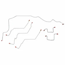 Fits 06-09 Ram 2500 Front Brake Line Kit 4WD, AWABS, Fine ABS thread WKT0603OM