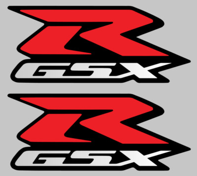 2 x Suzuki GSXR GSX-R 600 750 1000 1300   Aufkleber   Sticker   Rot   s12
