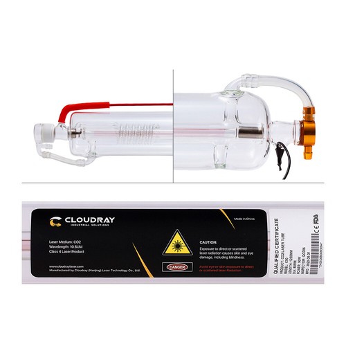 Cloudray 40W 50W 60W 80W 100W Metal Head CO2 Laser Tube US Stock for CO2 Cutter - Picture 10 of 16
