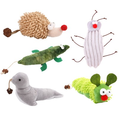 Katzenspielzeug Kätzchen Haustier spielen Katzenminze Soft Crinkle Sound Hausti