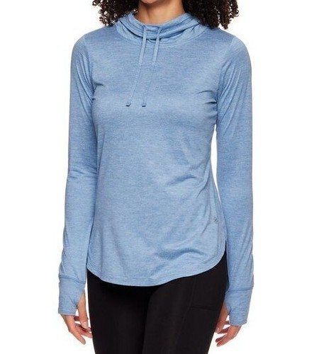 Gaiam Felpa con Cappuccio Donna Blu Movimento Ombra (GAW213TL03057) Taglia XXL - Nuova con etichette - Foto 2 di 5