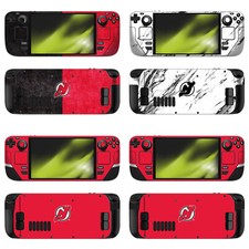 OFFICIAL NHL NEW JERSEY DEVILS VINYL STICKER SKIN DECAL FOR STEAM DECK OLED