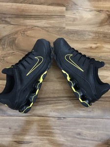 black leather trainers size 9