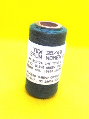 Nomex Fire Retardant Thread 100, 200, 500 yd Spool from Tex 24 up to some Tex 90