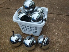 vintage mcm mid century modern chrome track eyeball lightolier light