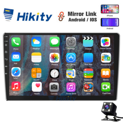 Double 2 DIN 9'' Android 13 Touch Screen Car Stereo Radio GPS Navi WiFi BT Camera
