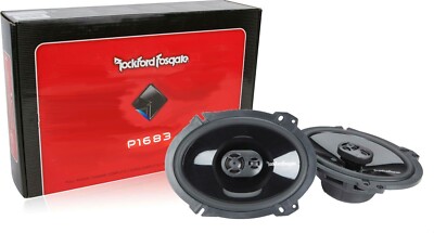 Rockford Fosgate 6X8 inch  3 Way Coaxial Speaker P1683 60W RMS 120W Max
