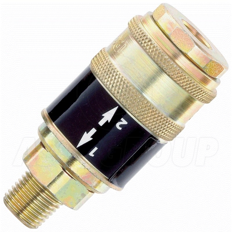 PCL Safeflow Sicherheit Kupplung R 1/4 Außengewinde Display Verpackt - SC21CM05