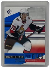 Thomas Chabot 2019-20 SP Authentic Profiles Blue Parallel Insert Card #AP-TC