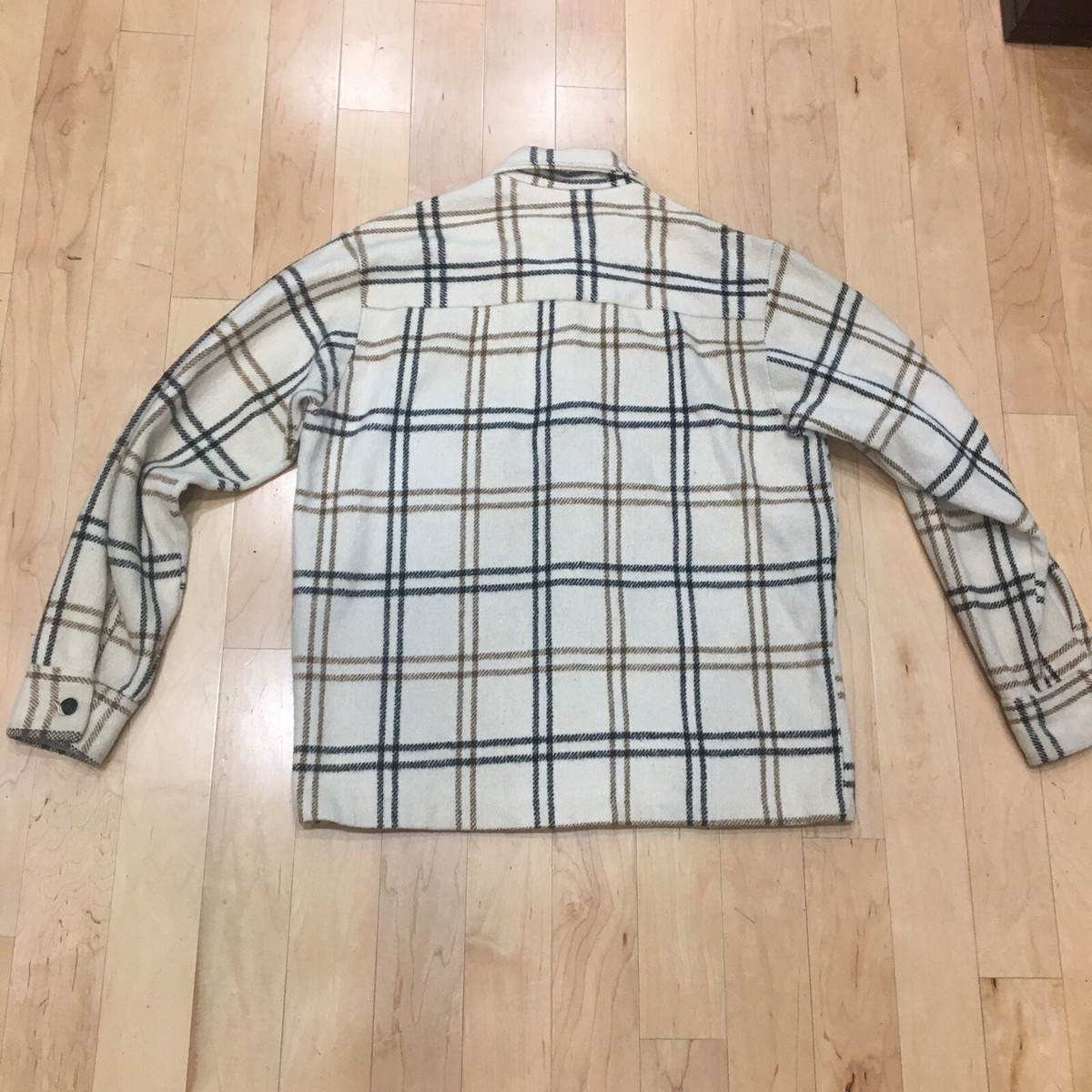 Vintage Sears Roebuck & Co. Shirt Work 50's 60's Plaid USA