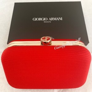 giorgio armani red clutch