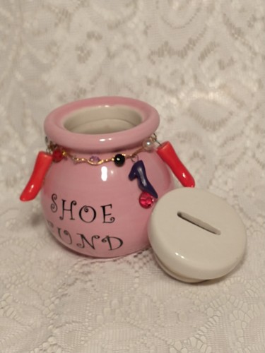 Ceramic Shoe Fund Bank Money Fund Jar Shopping Multi Colored tblto1 - Picture 10 of 12