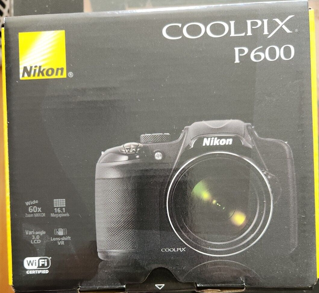 Nikon Coolpix P600 digital camera Black P600BK 16.0 MP 60x