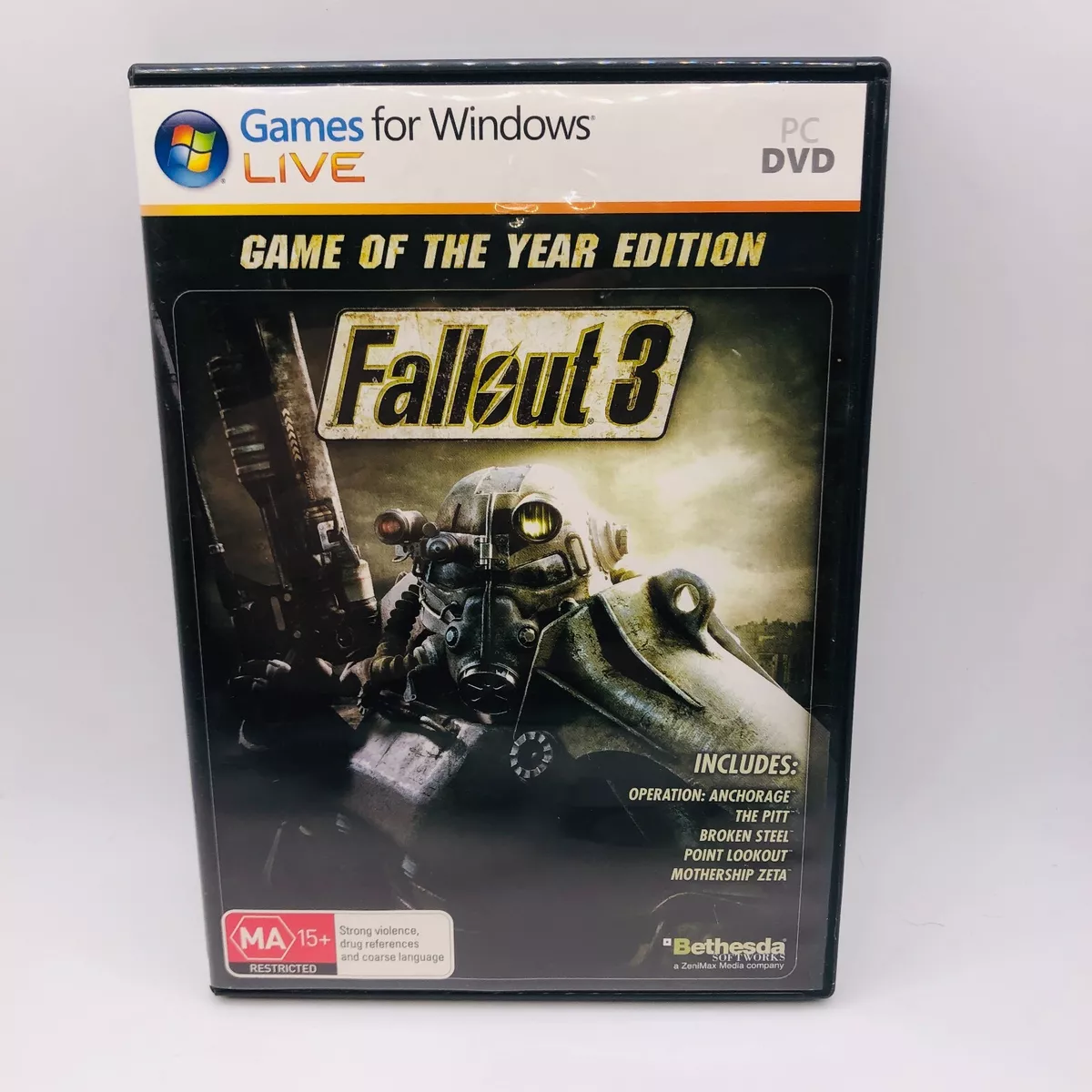 Fallout 3 PC Video Game PC DVD Games For Windows Excellent Disc