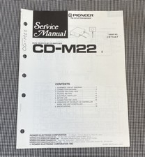 PIONEER DUAL MULTIPLAY CD SWITCHER CD-M22 MANUALE DI SERVIZIO ORIGINALE J0644
