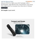 NITECORE MT2C Pro Compact Tactical Flashlight 1800 Lumens UHi20 LED  No BOX  — photo 4