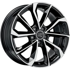 ALUFELGE MSW MSW 42 FUR VOLKSWAGEN PASSAT 8X18 5X112 GLOSS BLACK FULL POLISHED 