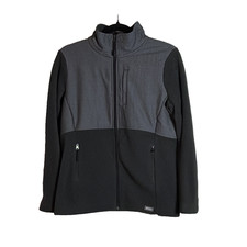 FIGS Women s Slim Fleece Full Zip Jacket Gray Medical Scrub Outerwear Small