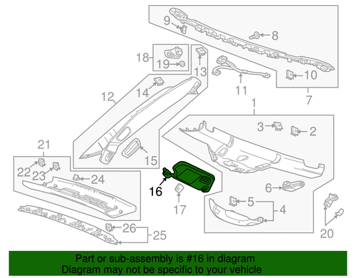 Genuine GM Jet Black Driver Side Sunshade 84445346 - Picture 5 of 5