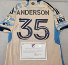 Union MARKUS ANDERSON Signed Match Game Used Soccer Jersey 2024 Season