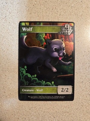 Wolf Token Star City Games SCG - Foil