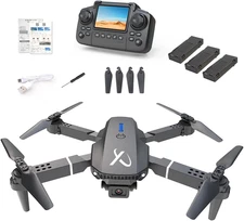 Falcon X 4K Camera Drone with Built-In Screen Controller, Foldable Wifi FPV Quad