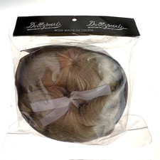 Dollspart Light Blonde Doll Wig 100 Synthetic Bangs Cap 12 Curls Ringlets 01079