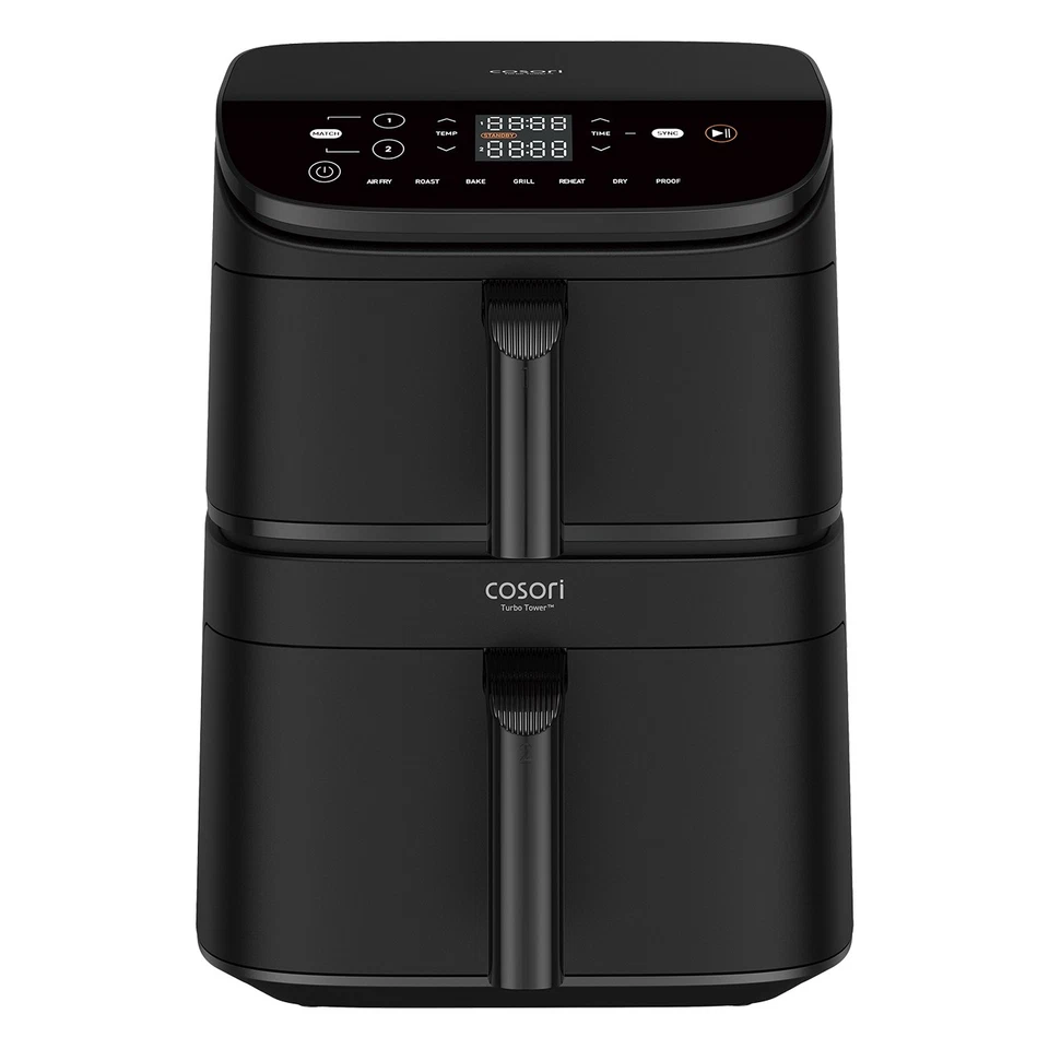 Aussteller Cosori Turbo Tower CAF-DC121-ADER Heißluftfritteuse 10.8 L schwarz - Bild 1 von 4