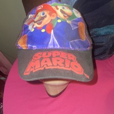 Super Mario Mario Luigi Hat Super Mario Bros. Video Game Series. Child sized