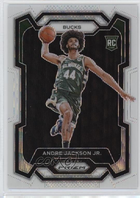 2023-24 Panini Prizm White Wave Prizm 1/38 Andre Jackson Jr #131 Rookie RC 9bg