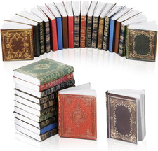 51Pcs Miniature Books, 1:12 Scale Miniatures Dollhouse Books Assorted Timeless D
