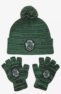 Harry Potter Slytherin Marled Glove & Beanie Set NET