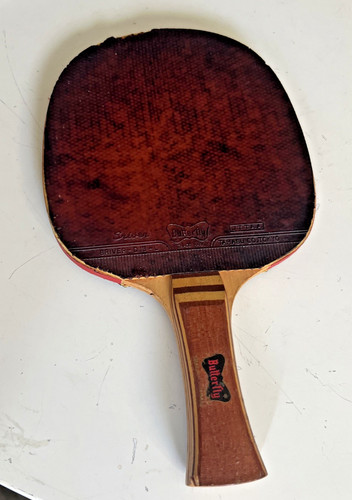 Vintage Butterfly Sriver Table Tennis D13 L Surbek European Champion Marking