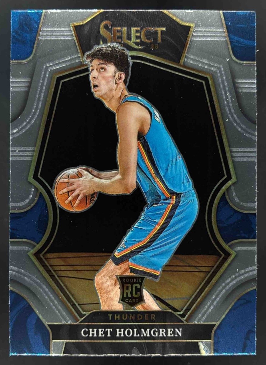 2022 Panini Select Chet Holmgren #196 RC Premier Level Thunder