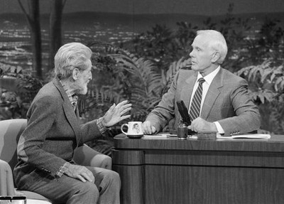 American artist painter Jon Serl during an interview with host Joh- Old Photo