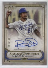 2021 Topps Tier One Talent /300 Adalberto Mondesi #T1TA-AM Auto 0u2r