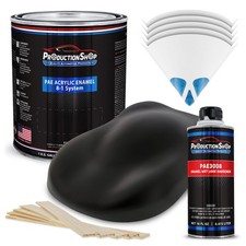 Productionshop Hot Rod Matte Black Acrylic Enamel Gallon Kit Auto Paint Productionshop Hot Rod Matte Black Acrylic Enamel Gallon Kit Auto Paint