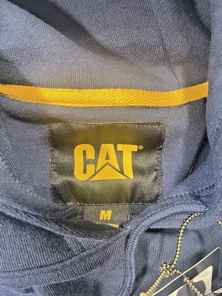 Moletom com capuz Caterpillar novo com etiquetas tamanho M, com sistema de cabo de segurança S3 e capô auto-forrado 3 peças - Imagem 3 de 4