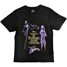 Image of Disney Unisex T-Shirt The Nightmare Before Christmas Purple Characters (Embellis