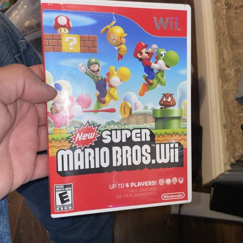 New Super Mario Bros. Wii (Nintendo Wii, 2009) Multiplayer Rated E Ships Fast!