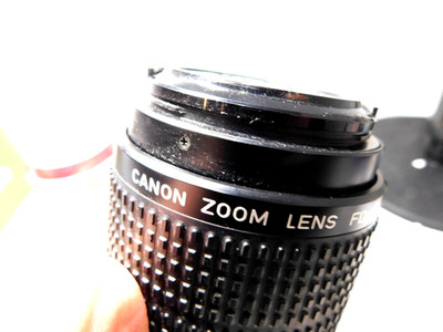 Vintage Canon EF Zoom Lens/ 75-300mm/ 1:4-5.6/ w Both Caps/ Parts or Repair Only