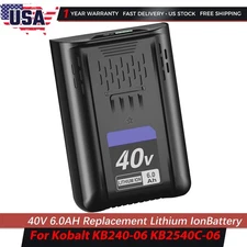 40V 6.0Ah Lithium-ion For Kobalt 40Volt Max Battery KB440-03 KB2540C-06 KB640-03