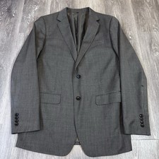 Bonobos Men's Sport Coat Blazer Jetsetter Gray Wool SLIM FIT Size 42L Small Rips