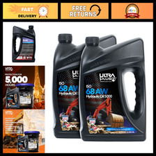 ISO 68 Hydraulic Oil - 2 Gallon Ultra Performance Fluid for Heavy Equipment