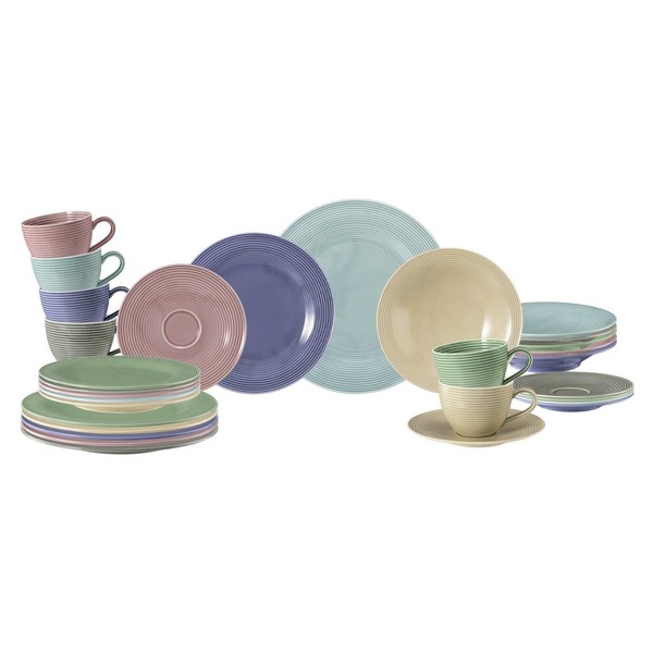 Seltmann Weiden Beat Color Glaze Kombiservice 30-Teilig In Verschiedenen Farben-image