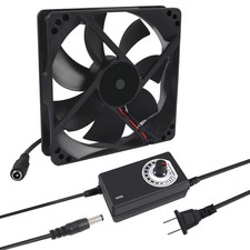 120mm x 25mm 110V 220V AC Powered Cooling Fan with Speed Controller