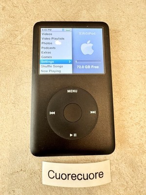 Apple iPod Classic 6th Generation 80GB MB147J MB147LL Black
